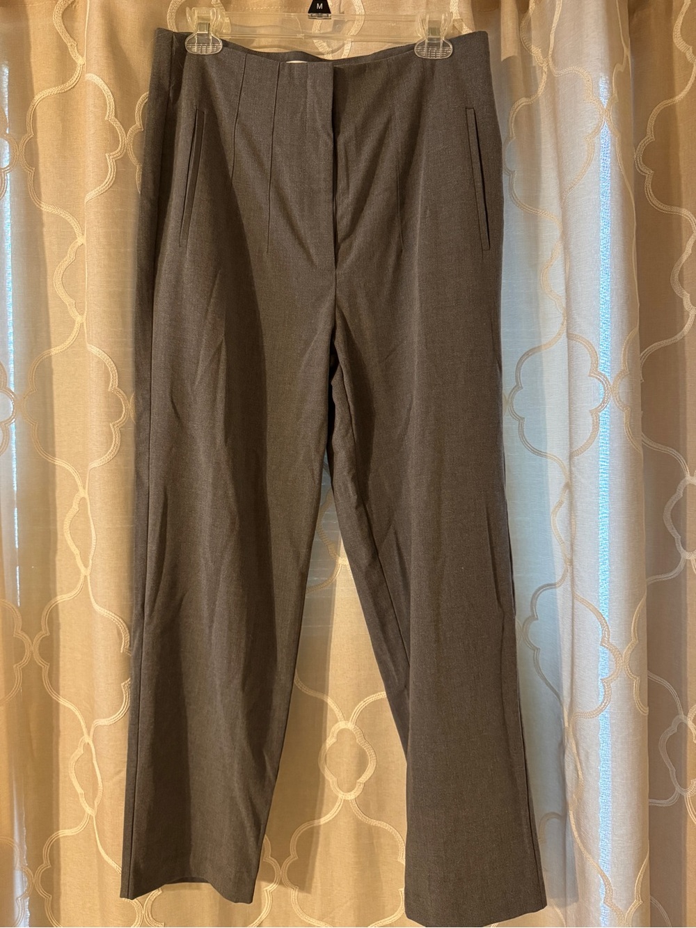 Active USA Straight-Leg Dress Pants in Charcoal